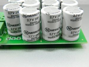 25F 2,7Vcc supercondensatore NESSCAP ESHSR 0025C0-002R7 (n.18 pezzi montati su scheda)