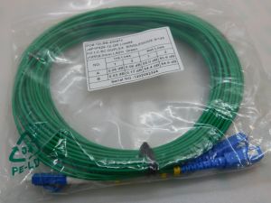 Patch cord Fiber optic  FO LC-Sc duplex  singlemode  9/125   mt.12  green
