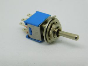 Micro miniature toggle switch ON-OFF-ON 3pos. 2SPDT 