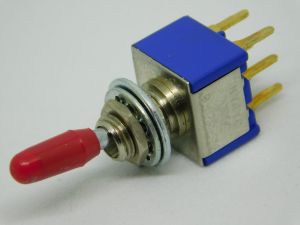 Momentary toggle switch ON-ON  2SPDT  APEM5639  gold pin