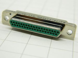 Connettore ITT CANNON M83513/01-FN  37pin micro D-SUB  MIL spec.