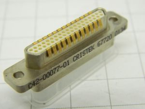  CRISTEK 67720  37pin micro D-SUB  connector high density  MIL spec.