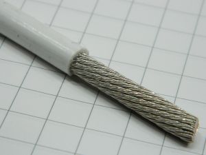 Power cable 1xAWG2 (35mmq.) PTFE teflon bianco