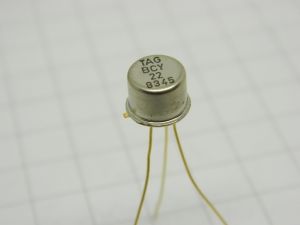 BCY22  TAG transistor  TO5 gold  