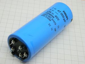 47000MF 40Vdc capacitor PHILIPS  2222 051 57473