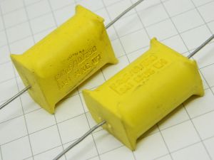2,2MF 250V  axial capacitor  PHILIPS  341 MKC chicklet  (n.2pcs.)
