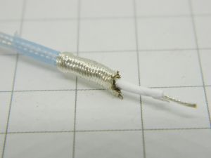 CELLOFLON AXON CR40/50-STK  coaxial space very low loss cable 50ohm PTFE insulated silver plated