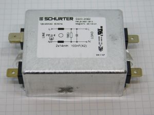  EMI filter  SCHURTER 5500.2082  125/220Vac  6A