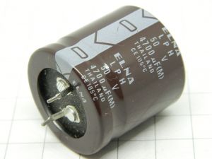 4700MF 50Vdc capacitor ELNA LPH snap-in