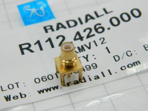 Connettore coassiale SMC RADIALL R112.426.000  femmina circuito stampato