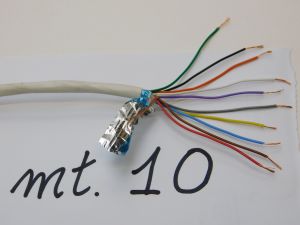 Shielded cable 10x0,22 multicolor (mt. 10)
