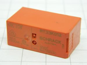 Relè Schrack RT33K012  12Vcc  1 contatto N.O. 16A 250Vac  da circuito stampato