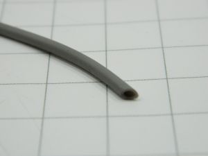 Guaina tubetto al silicone grigia esterno  mm.2,3   interno mm.1  (mt.70)