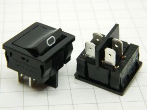 Switch 2 contacts N.O.  5A 250Vac  Kaut & Bux  (n.2pcs.)
