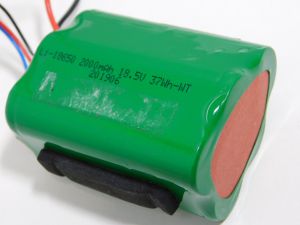 Pacco batterie ricaricabili Litio 18,5V 2000mAh 5 elementi 18650