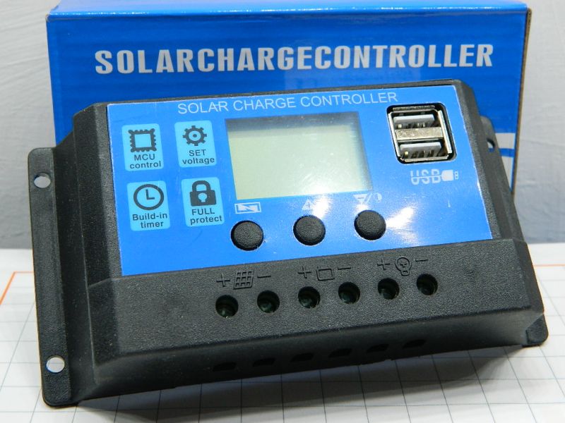 Cargador Controlador Carga PWM Panel Solar 30A 12V/24V W88-C