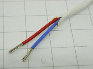 Cable 2xAWG20 PTFE copper nickel plated NPC JN1018
