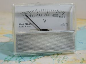 Panel voltmeter 500Vca/dc EM48 mm. 58x45