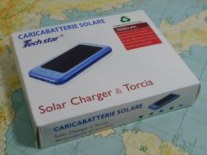 Carica batterie solare power bank USB  5,5V 0,8W