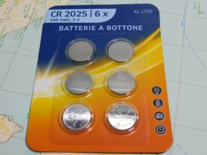 Lithium battery CR2025 3V  (n.6pcs.)