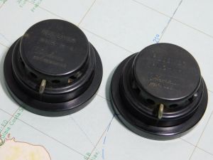 ANB-H-1 pair headset receiver  TELEPHONICS CORPORATION N.Y. 2°WW US Navy air force
