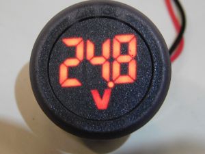 Voltmetro display rotondo 4-99Vcc