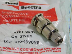 Coaxial adapter BNC-male/SMA-male OMNI SPECTRA 3281-2241