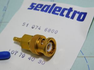 Coaxial adapter BNC-male/SMB-female SEALECTRO 51-074-6800