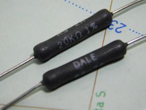 20Kohm 2W 1%  resistenza di precisione DALE RS-2A (n.2 pezzi)