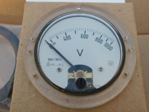 Voltmetro da pannello circolare 1000Vac  90x45  IME