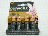 Batteria alcalina DURACELL PLUS tipo AA  1,5V  (n.4 pezzi)