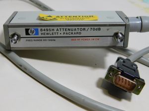 HP8495H programmable attenuator DC-18Ghz  1W  70dB  opt. 002