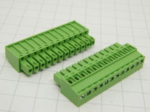 Morsettiera scollegabile DINKLE EC381R 12posti  passo mm. 3,81 PCB (n.2 pezzi)
