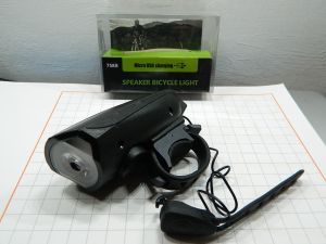 Acoustic horn for bikes and electric scooters with light