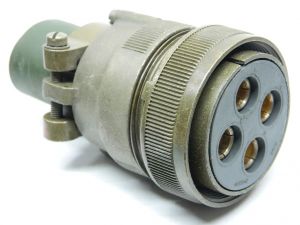 Connector MS3106E36-5S 4pin plug female with cable clamp