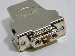 Connector D-SUB DB3  3pin  2female+1male with shell