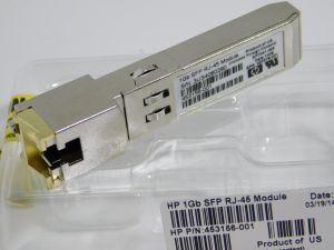 HP 1GB STP  RJ-45 transceiver module   HP p/n 453156-001