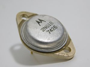 2N618 transistor Germanio Motorola PNP TO3
