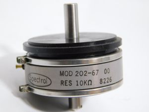 SPECTROL 202-67 00 precision potentiometer 10Kohm continuous revolution  360° 2 axe