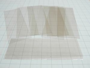 Insulating mica sheet mm. 80x28x0,05 (n.10pcs.)
