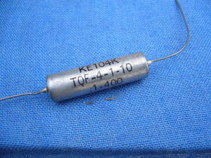  0,1MF 400Vdc oil paper capacitor ASTRON KE104K TQF-4-1-10