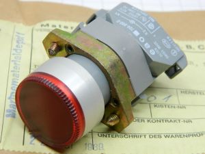 EAO 704-950-0 Panel pushbutton switch red light