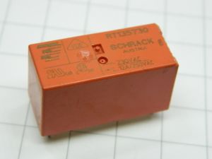 Relay SCHRACK RT135730 coil 220Vac  1contact n.o. 12A 250Vac