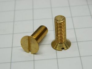 Brass countersunk head screw M5x15 DIN963 (n.50pcs.)